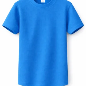 Blue PE Shirt, Plain Breathable Lightweight Sports Fabric