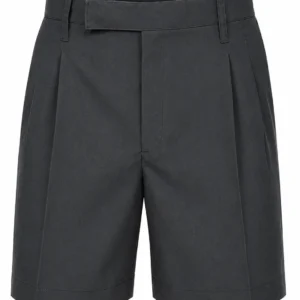 Dark Grey Tailored School Uniform Shorts for Boys, Smart School Wear, Sizes 22-36