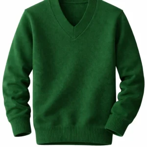 Hospital Hill High School Sweater, Green V-Neck School Uniform Sweater, Sizes 30-36
