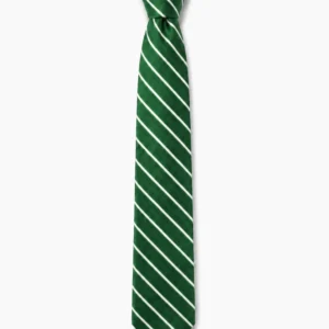 Hospital Hill High School Tie, Green Striped School Tie