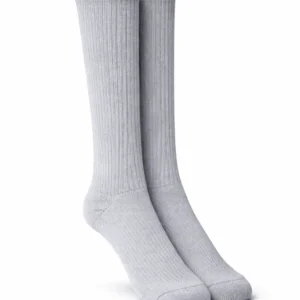 Grey Plain School Socks Soft Stretch Knit
