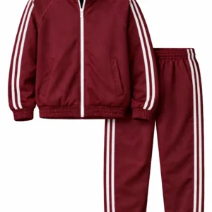 Maroon School Tracksuit, Soft Cotton Inner High Quality Fabric
