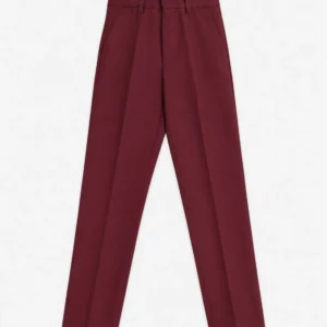 Maroon School Uniform Trouser for Boys, Durable School Wear, Sizes 22-36