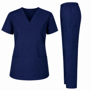 Navy Blue Medical Scrub Set