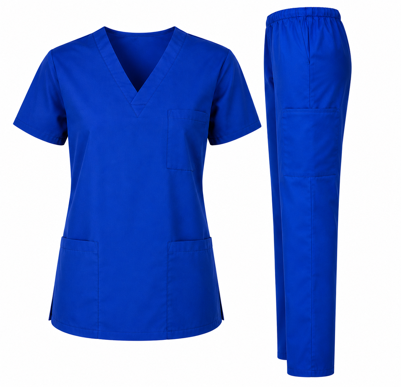 Royal Blue Medical Scrub Set - Image 1