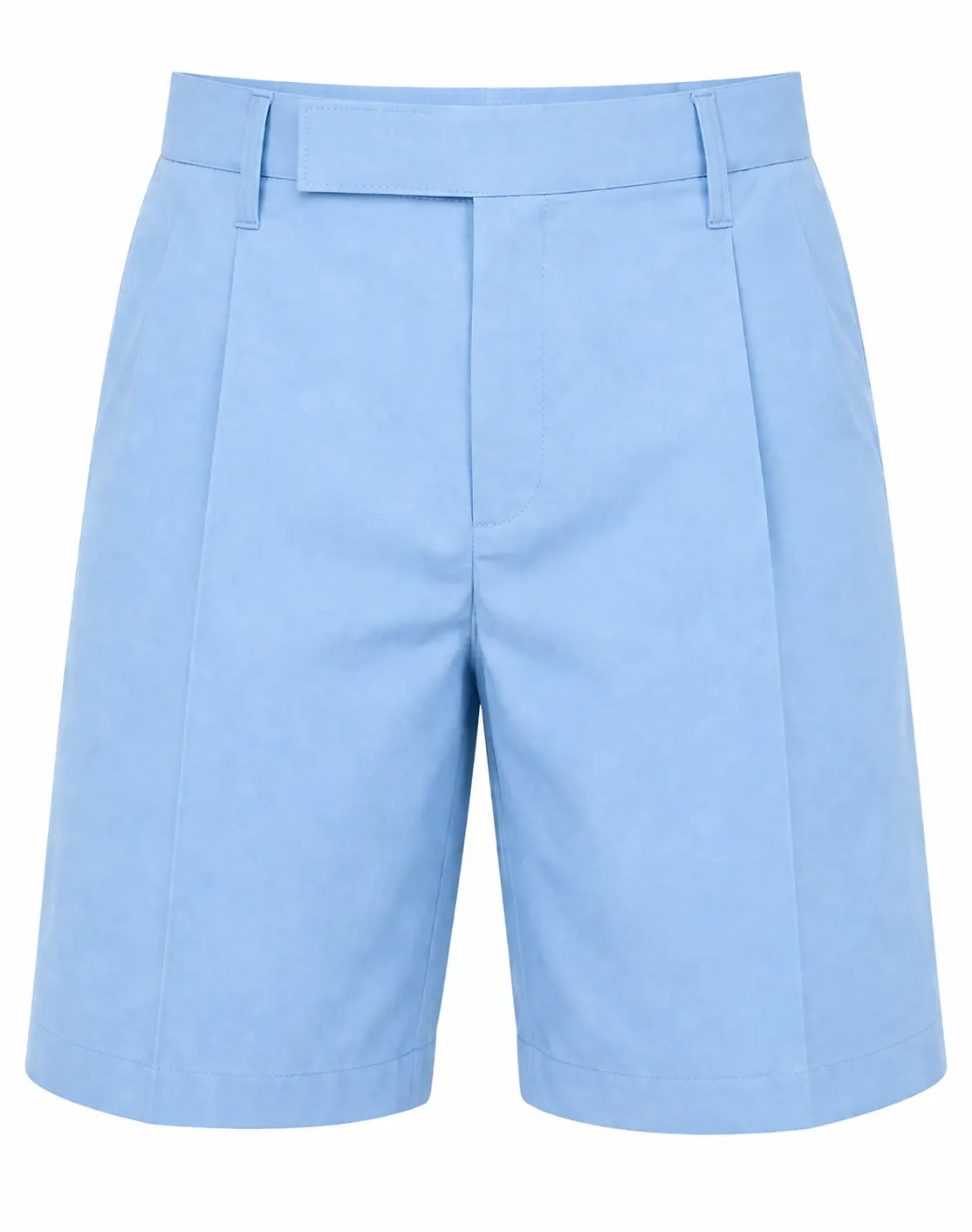 Sky Blue Tailored School Uniform Shorts for Boys, Smart School Wear, Sizes 22-36 - Image 1