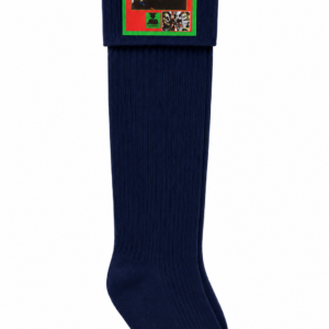 Navy Blue Plain School Socks Soft Stretch Knit