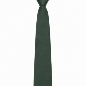 Green Plain School Tie, One-Colour Uniform Tie
