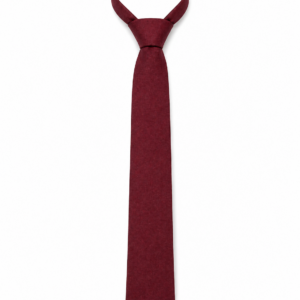 Maroon Plain School Tie, One-Colour Uniform Tie