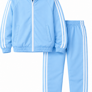 Sky Blue School Tracksuit, Soft Cotton Inner High Quality Fabric